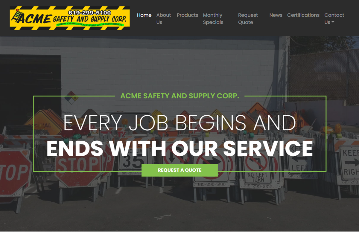ACME SAFETY AND SUPPLY CORP.